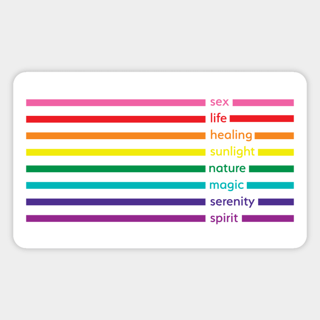 Pride Flag Meaning Magnet by lavenderhearts